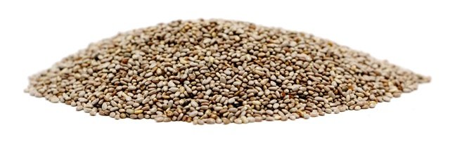 white chia seeds