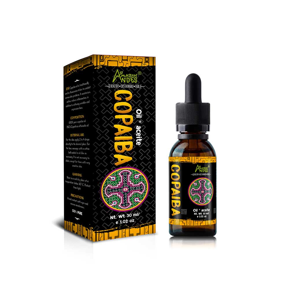 Copaiba Oil (Copaifera officinalis) | Anti-Inflammatory & Skin Healing | 30 ml | Steam-Distilled Wild-Harvested Amazon
