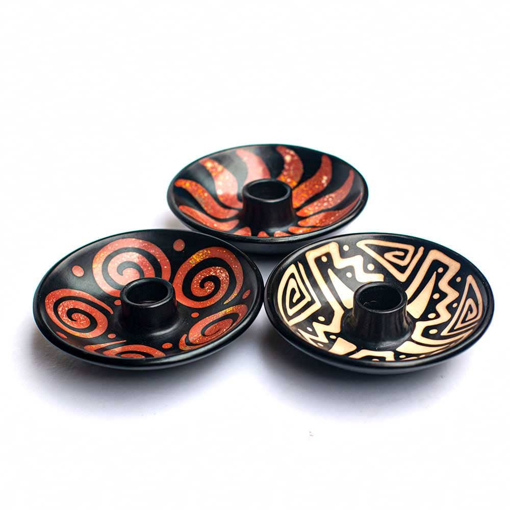 Chulucanas Ceramic Incense Burner | Handcrafted Peruvian Artisan | Pre-Columbian Inspired | Aromatherapy