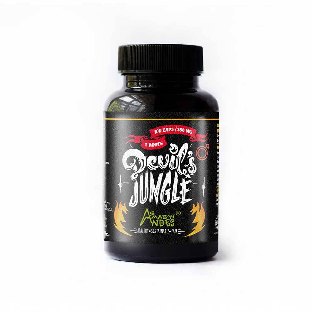 Devil's Jungle Capsules for Men | Seven-Roots Amazon Vitality Blend | 100 Vegan Pills (350 mg) | Non-GMO
