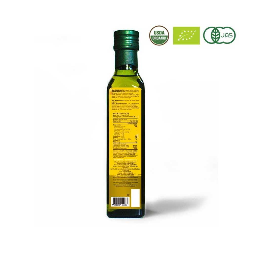 Aceite De Sacha Inchi 250 Ml (Sacha Inchi Oil) 250 Ml — image 2