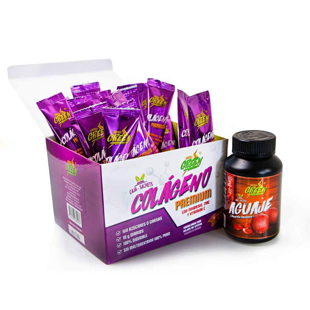 Beauty Pack for Her | Collagen Powder + Aguaje Oil Capsules | Skin, Hair & Nails