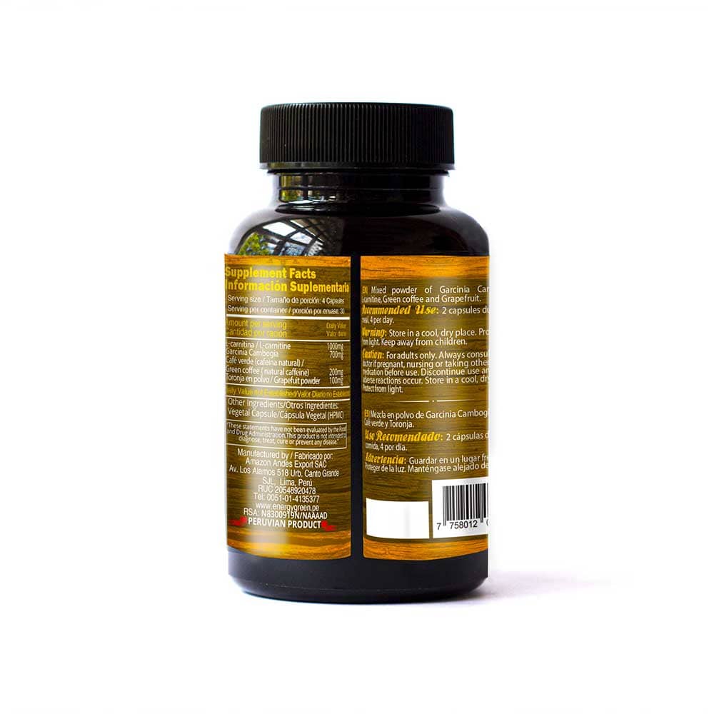 Garcinia Cambogia + L-Carnitine Capsules | Appetite & Fat Metabolism Support | 120 Pills (500 mg) | Vegan — image 2